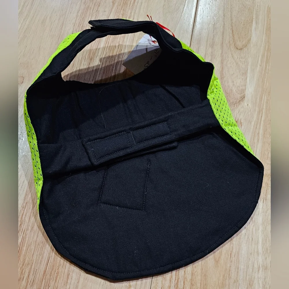 Reflective Neon Yellow and Black Pet Vest Fits Small To Medium Breed Dogs NWOT - Picture 5 of 8